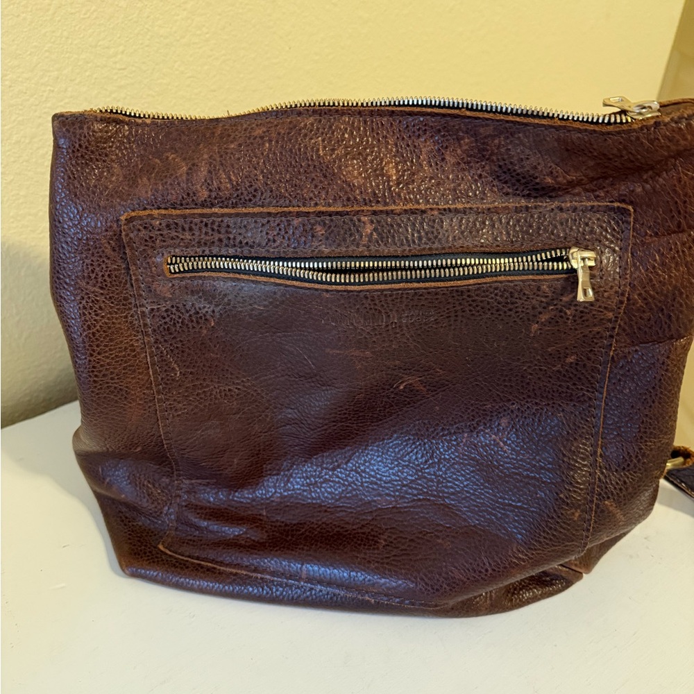 Portland leather goods  coldbrew Leather backpack